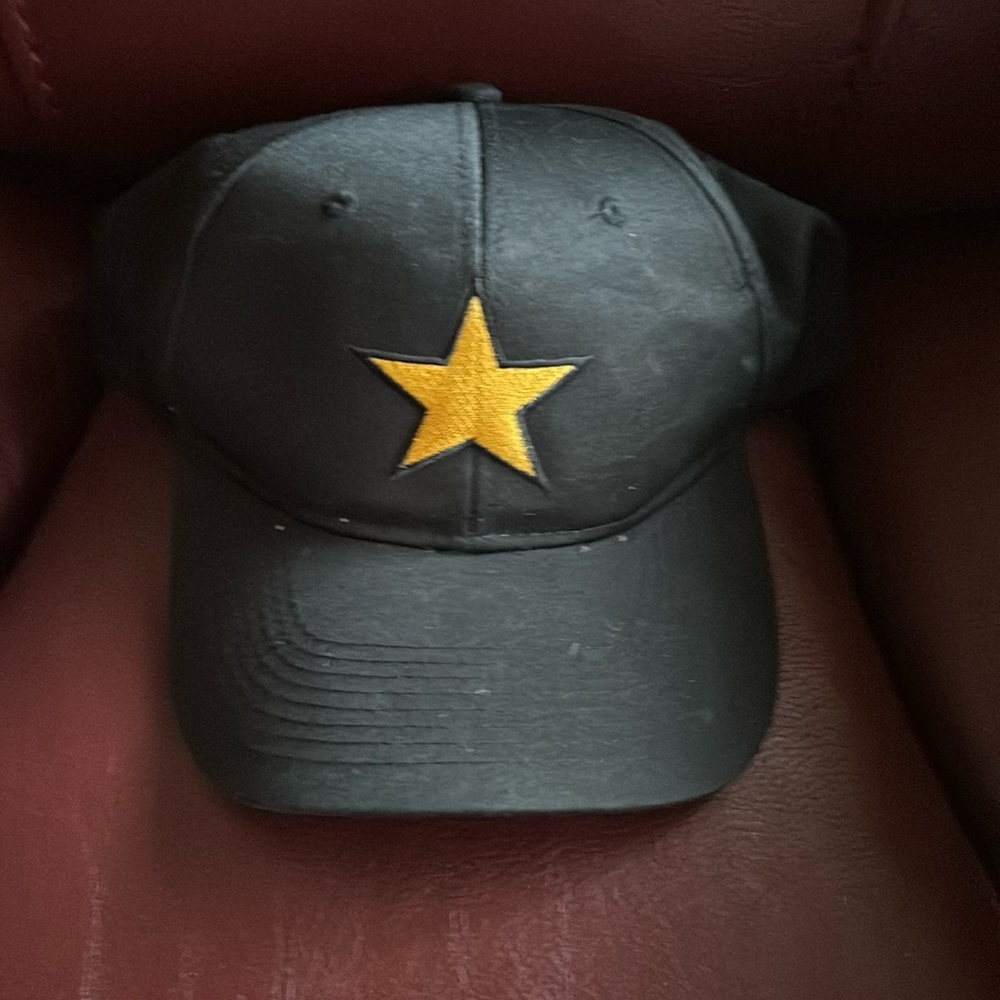Never worn gold star hat